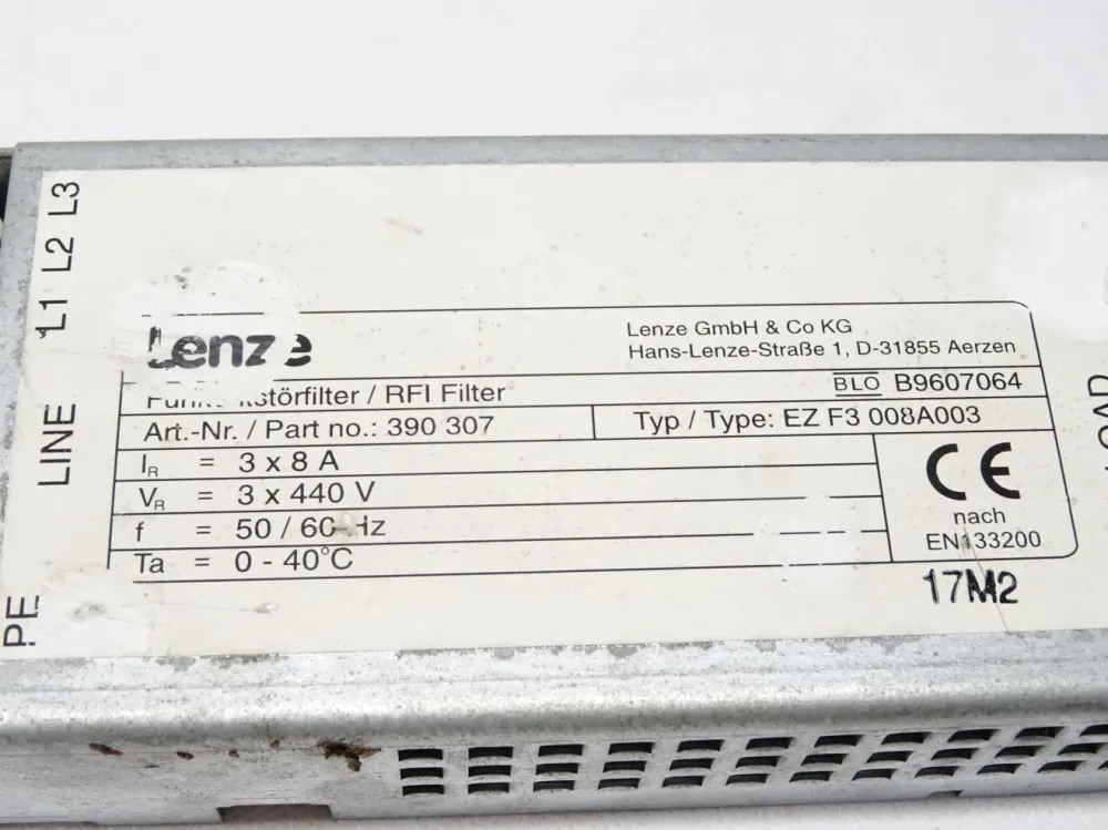 Lenze Funkentstörfilter / RFI-Filter 390307 / EZ F3 008A003