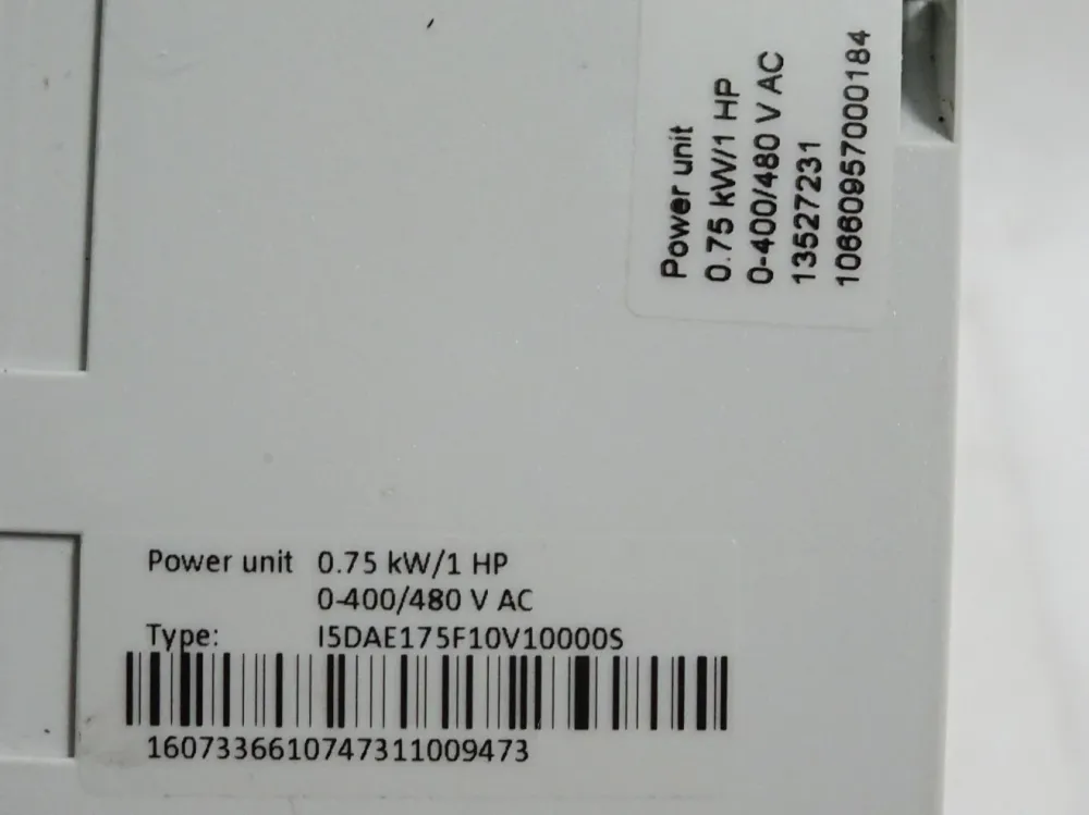 Lenze Power Unit 0.75kW I5DAE175F10V10000S 13527231