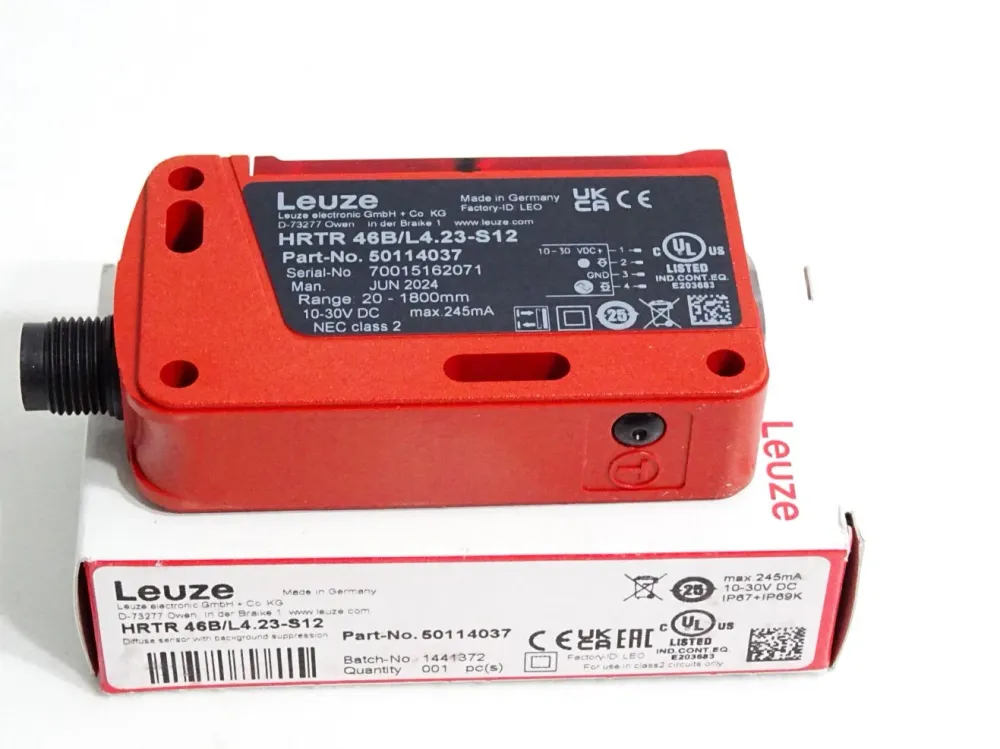 Leuze 50114037 HRTR 46B/L4.23-S12 Taster Hintergrundausblendung / Neu OVP