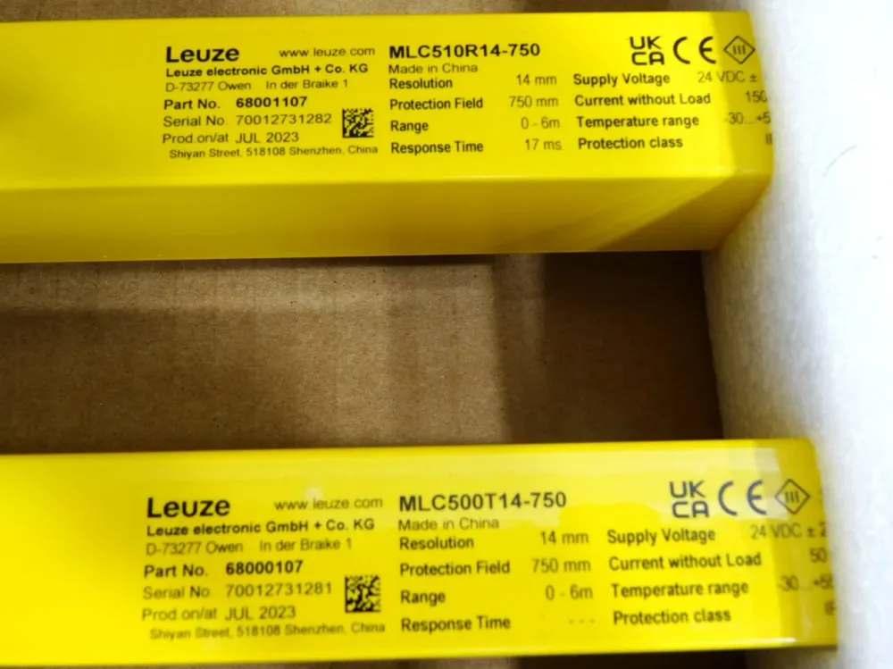 Leuze electronic 68001107 MLC510R14-750 + 68000107 MLC500T14-750 E+S / Neu OVP