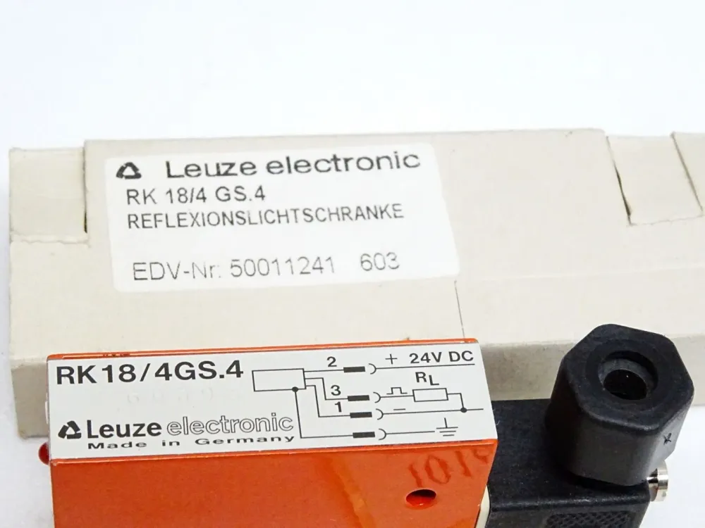 Leuze Electronic Reflexionslichtschranke RK18/4 GS.4 50011241 / Neu OVP