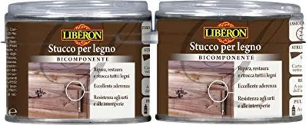 LIBERON - STUCCO PER LEGNO BICOMPONENTE BIANCO 200 ML