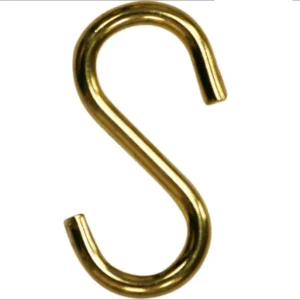 MAGGI GROUP - 20 PEZZI - GANCI AD "S" OTTONATI Ø2,5MM