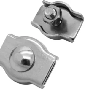 MAGGI GROUP - 6 PEZZI - MORSETTI PER FUNE ZINCATI SIMPLEX 4MM