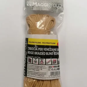 MAGGI - TRECCIA POLIPROPILENE PER VENEZIANE BEIGE 3mm X 20mt