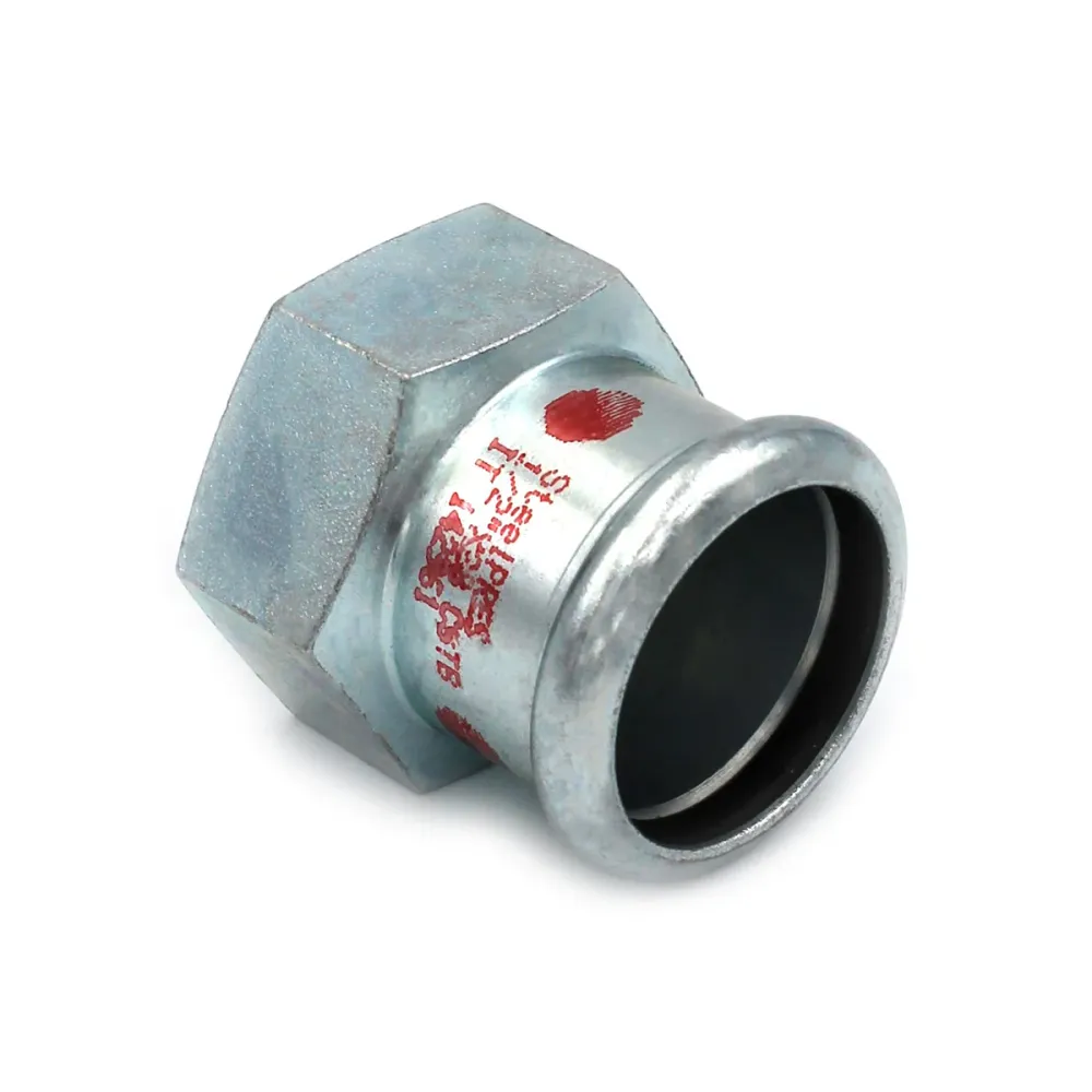 Manicotto Misto Filetto F Pressare Acciaio Carbonio Steel Pres- 1/2 X 22- R.M.- Pezzi 10
