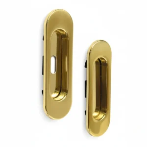Maniglia Ovale Porta Scorr C/Foro E Senza Cro Sat- 1,0 Pz