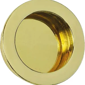 MANIGLIA TONDA PER PORTE SCORREVOLI Ø 35 mm - oro lucido