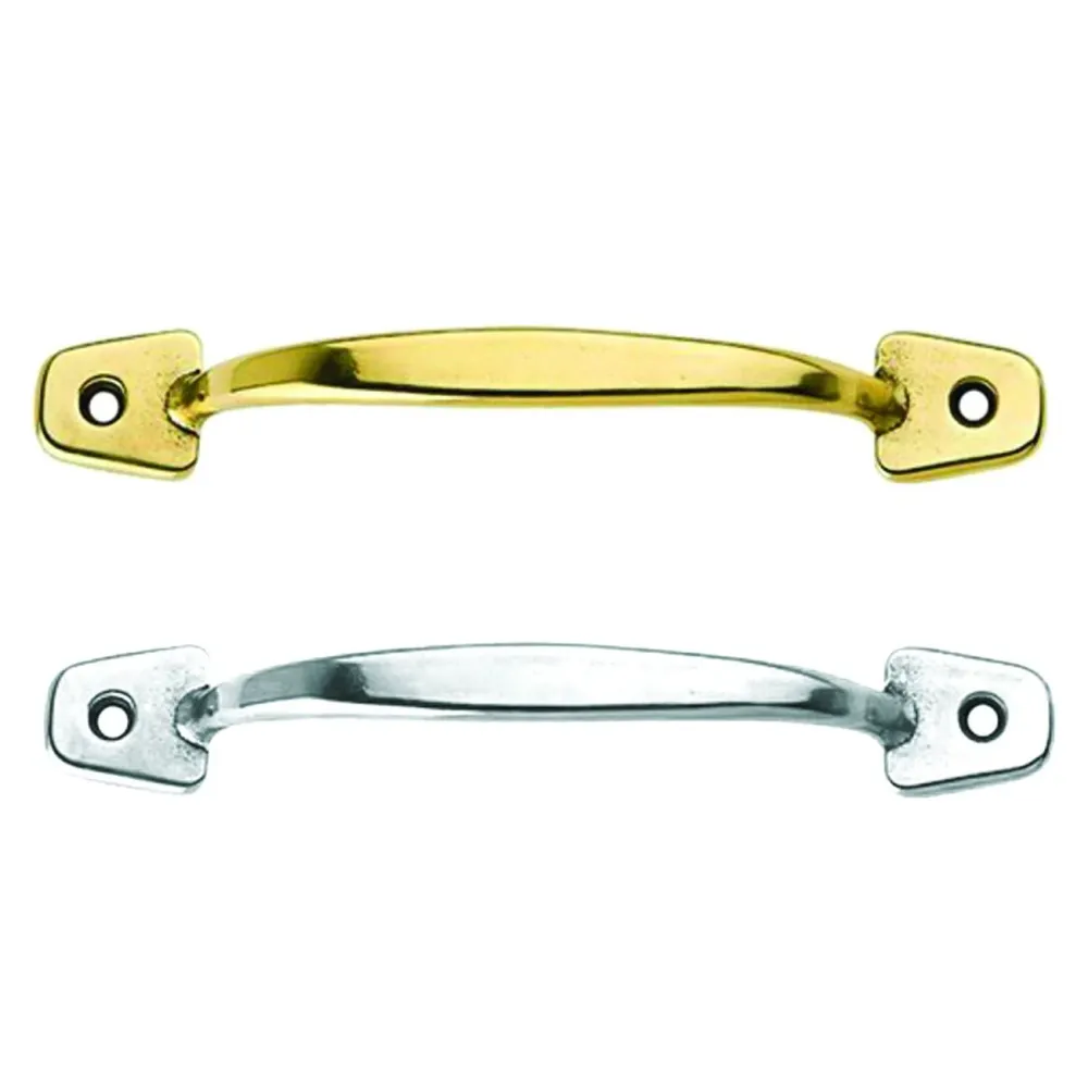 Maniglie Per Mobili Fisse Ottone - mm.150x22h. - interfori mm.130 ottone lucido - 10 pz