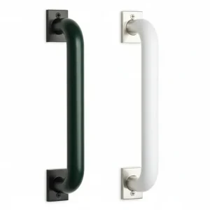Maniglione Diritto Nylon- - Mm.333X33X86H. - Interfori Mm.300 Colore Bianco - 4 Pezzi