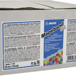 MAPEBAND SA ADESIVA 10cm Nastro autoadesivo butilico con tessuto non tessuto per sistemi impermeabilizzanti