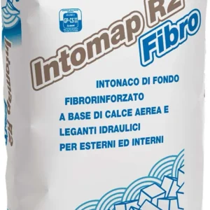 MAPEI INTOMAP R2 FIBRO KG.25 Intonaco fibrorinforzato base di calce per esterni ed interni