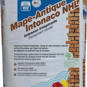 MAPEI MAPE-ANTIQUE INTONACO NHL KG.25 Intonaco traspirante base calce per murature