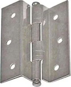 MASIDEF - 2 CERNIERE COLLO ALTO NICHELATO 40X35 MM DESTRA