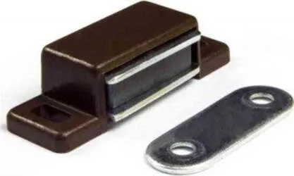 MASIDEF - 10 CHIUSURE MAGNETICHE DA APPLICARE MARRONI KG.4