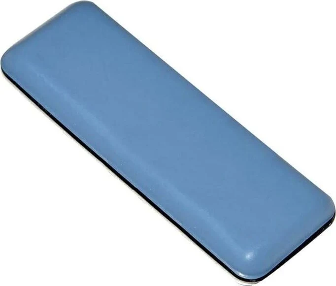 MASIDEF - 4 PEZZI - SCIVOLI PTFE ADESIVI RETTANGOLARI 24X100MM - COLORE GRIGIO