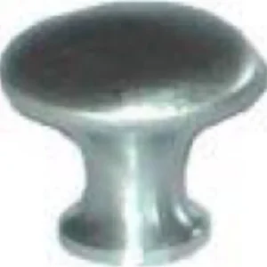 MASIDEF- POMOLO PIATTO OTTONE CROMATO SATINATO Ø 22MM