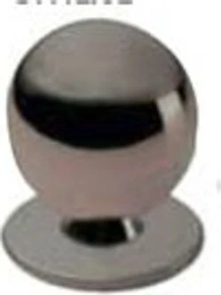 MASIDEF - 1 POMOLO SFERA OTTONE CROMATO DIAM 20mm