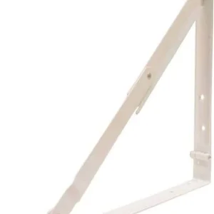 MASIDEF - REGGIMENSOLA PIEGHEVOLE METALLO 30x30CM - VERNICIATO COLORE BIANCO