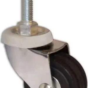 MASIDEF - RUOTA PIROETTANTE GOMMA CON PERNO DIAMETRO MM 40