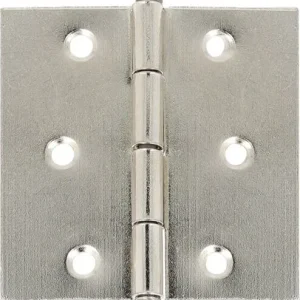 MASIDEF-MOBILIA-2 CERNIERE QUADRE FERRO NICHELATO 40X40 MM