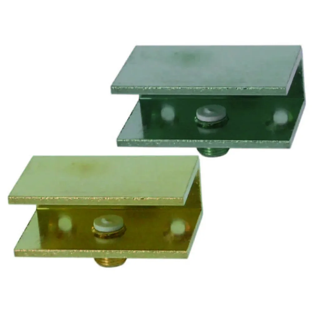 Mensole Morsetto - mm.25x30 ottone lucido - 8 pz