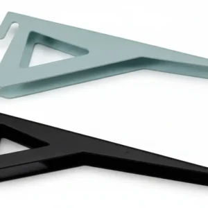 Mensole Reggipiano Per Cremagliera- - Mm.400 Nero Portata Kg.50 - 2 Pezzi Frasan