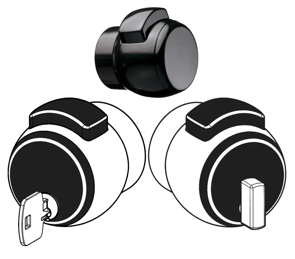 Meroni Pomolo Premiapri 13Ne Nero- 1,0 Pz