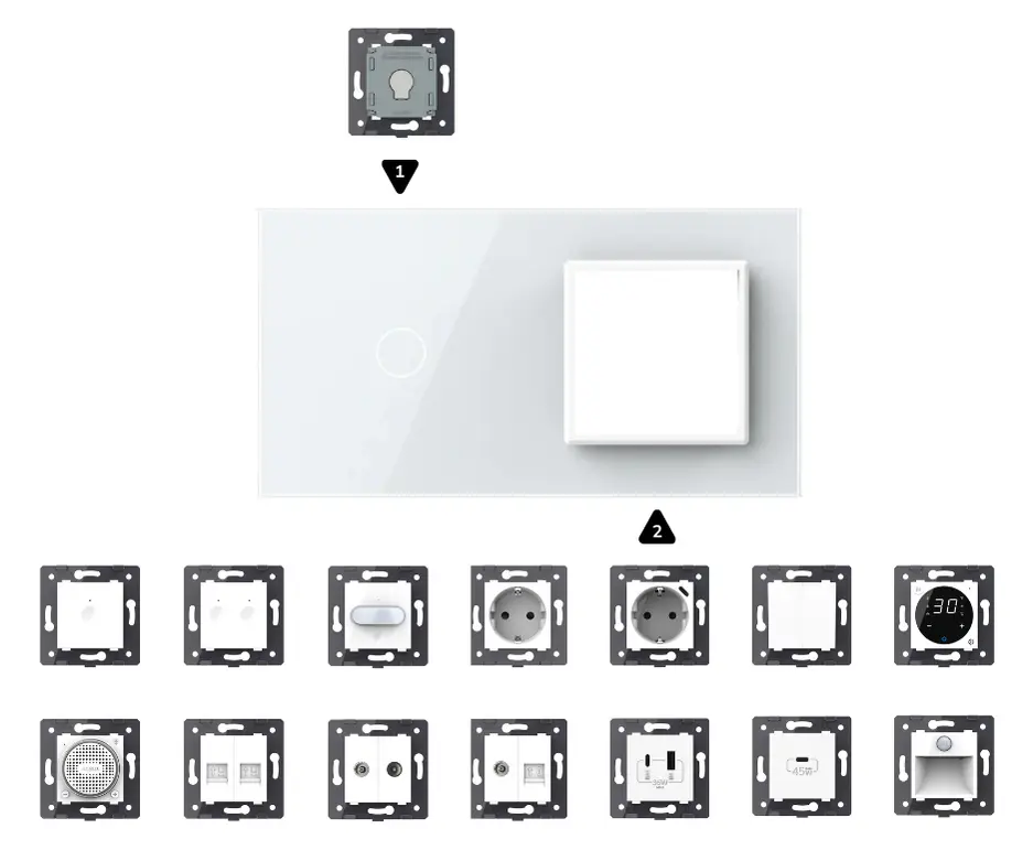 Metti insieme bianco | Collement 1+sr