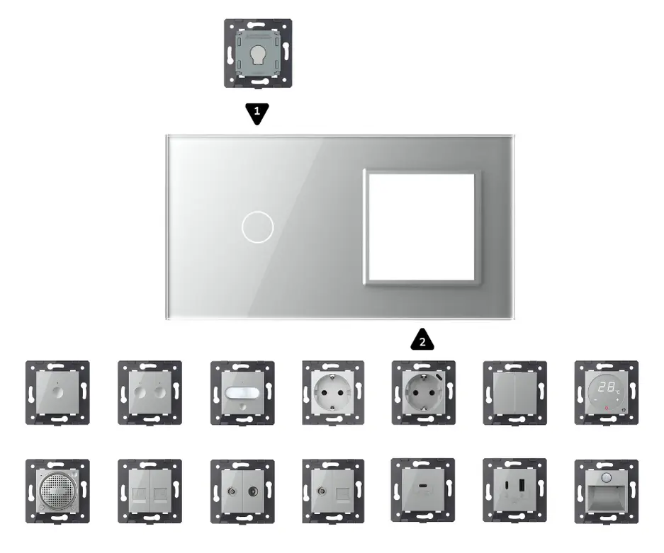 Metti insieme grigio | Collement 1+sr