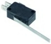 microinterruttore con leva 250v 10a 1co attacco faston maschio 6,3mm l 60mm