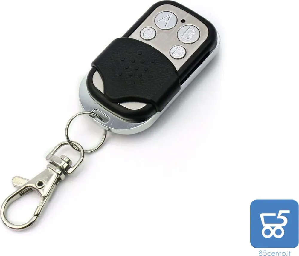 Mini Telecomando Universale 433 Mhz per Cancello Elettrico 4 Pulsanti