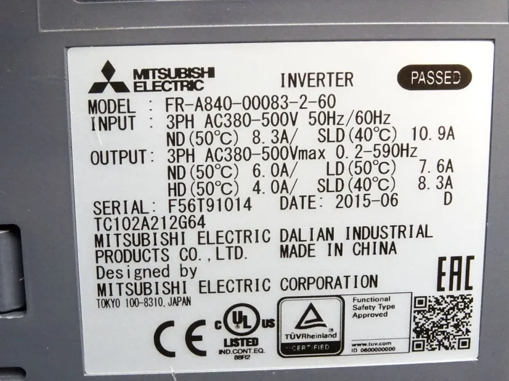 Mitsubishi Electric FR-A840-00083-2-60 DEFEKT