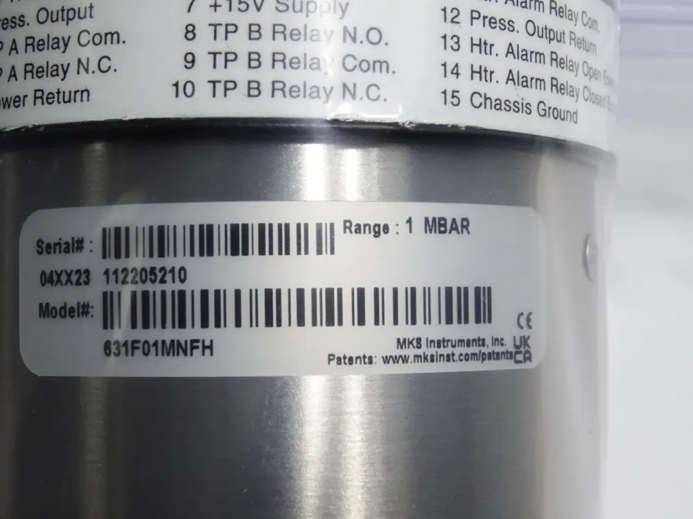 MKS Instruments 631F01MNFH Capacitance Manometer / Neu OVP