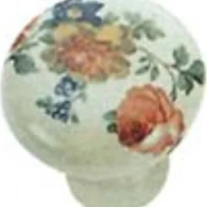 MOBILA - POMOLO PORCELLANA 30MM CHAMPAGNE+FIORE