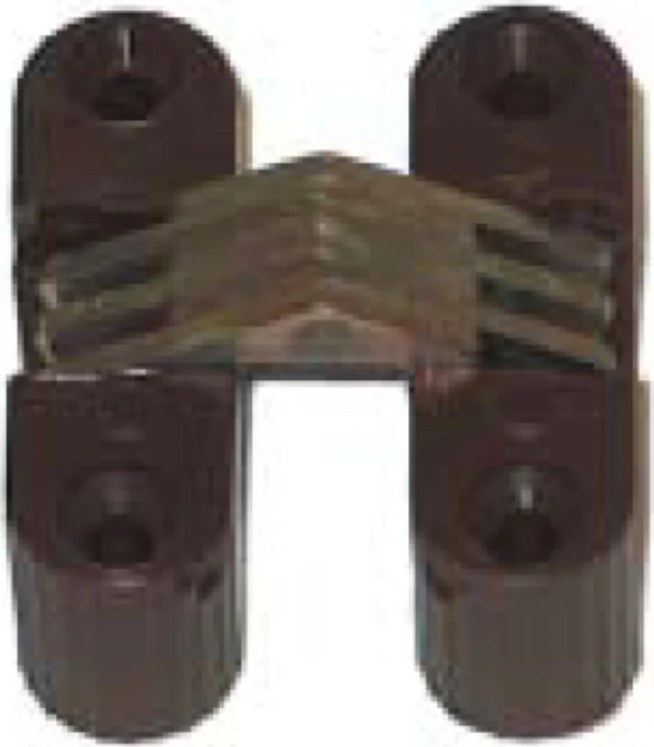 MOBILIA MASIDEF- CERNIERA INVISIBILE ACCIAIO/PLASTICA MARRONE 25X80MM