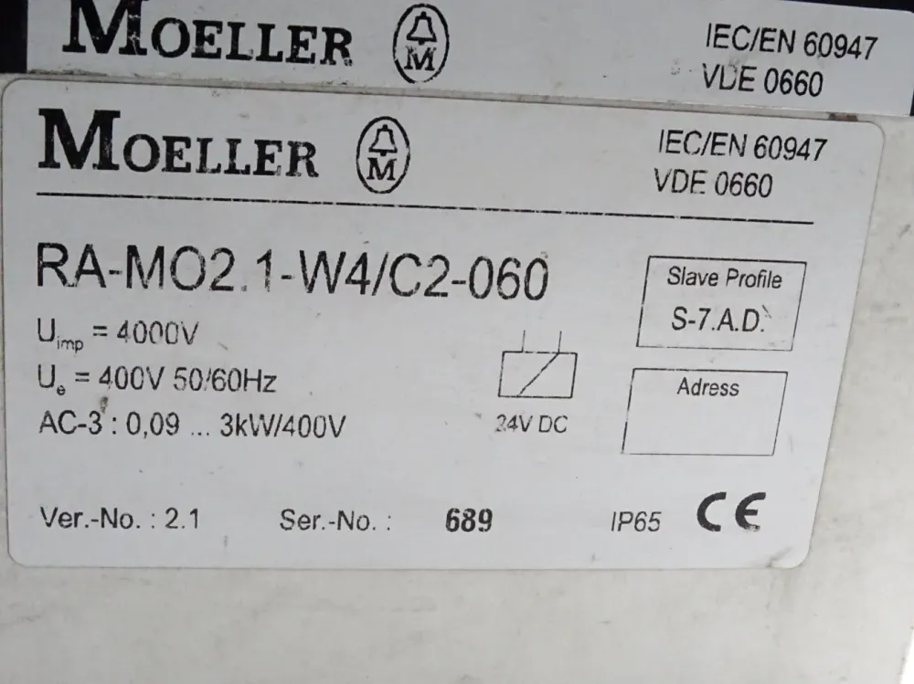 Moeller Van Der Lande Direktstarter RA-MO2.1-W4/C2-060
