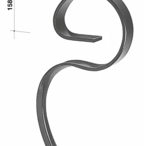Molla senza vomere con interasse 28mm 60x12mm