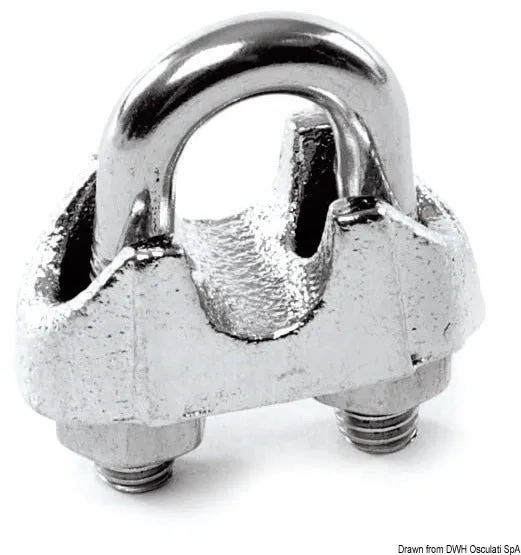 Morsetto cavallotto inox 9/10 mm