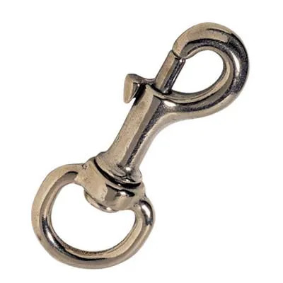 Moschettone Redine Ottone Lucido Kong - + Girello L.Mm 90+1- 2 Pezzi