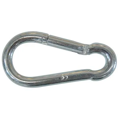 Moschettone Sicurezza Zincato - Mm 8 L.Mm 80- 25 Pezzi
