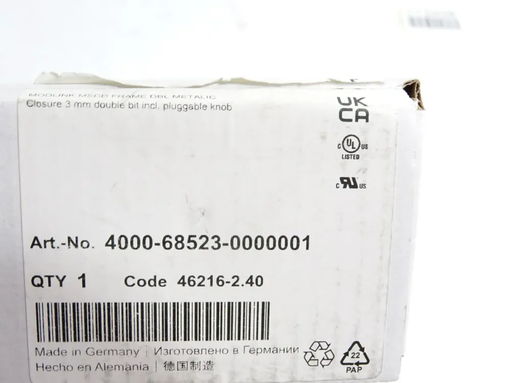 Murr Elektronik 4000-68523-0000001 Einbaurahmen Modlink MSDD / Neu OVP