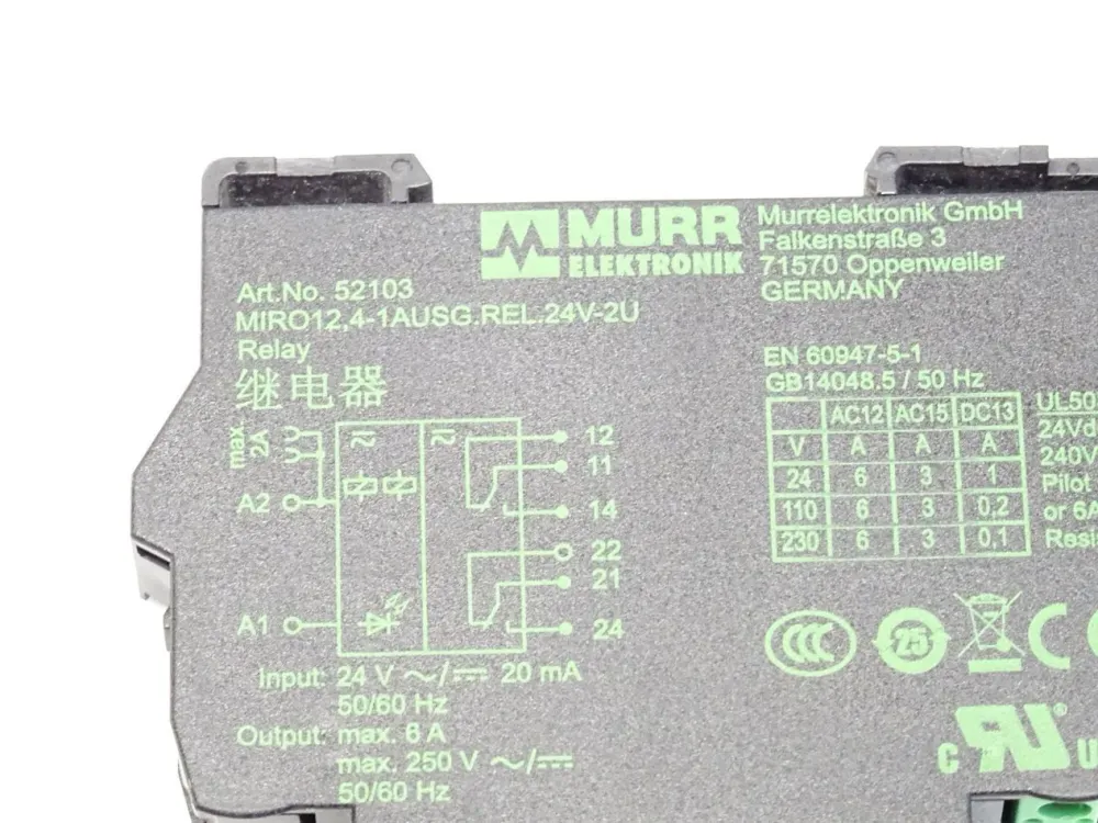 Murr Elektronik 52103 Relais Schaltrelais Relaismodul