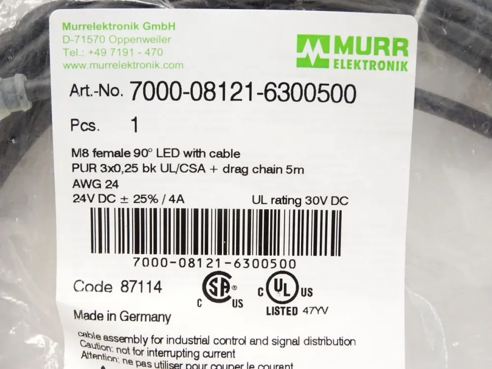 Murr Elektronik 7000-08121-6300500 / Neu OVP