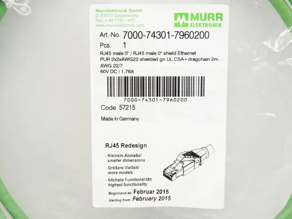 Murr Elektronik 7000-74301-7960200 / Neu OVP