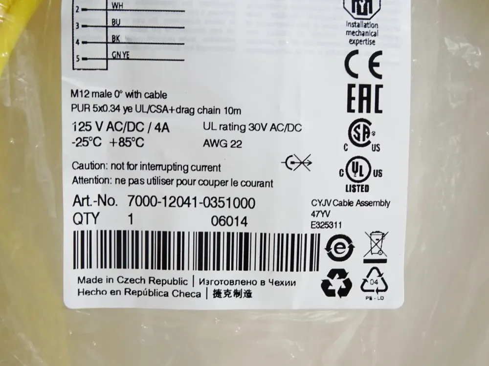 Murr Elektronik Kabel 7000-12041-0351000 / Neu OVP
