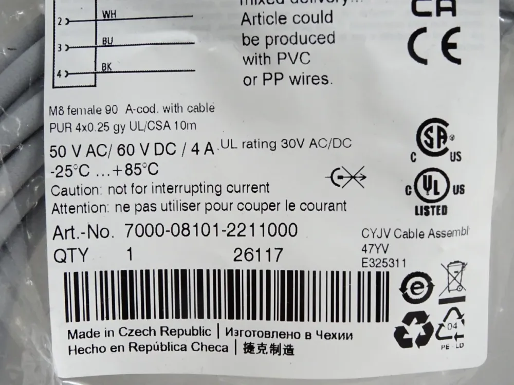 Murr Elektronik Steckverbinder 7000-08101-2211000 / Neu OVP