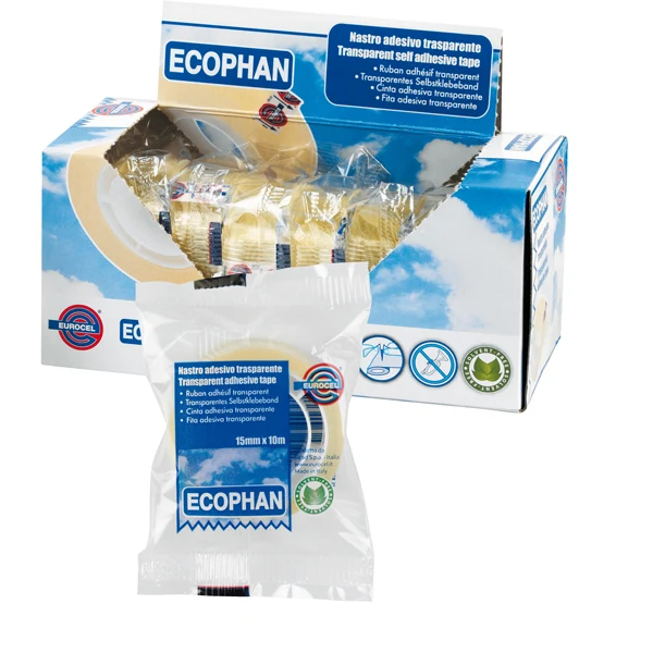 Nastro Adesivo Ecophan 15Mmx10Mt Caramella Eurocel
