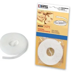 Nastro Aggrappa Zanzariera Clarissa Tape Self Irs - Adesivo Bianco Ml 5 X Rete Fibra- 2 Pezzi