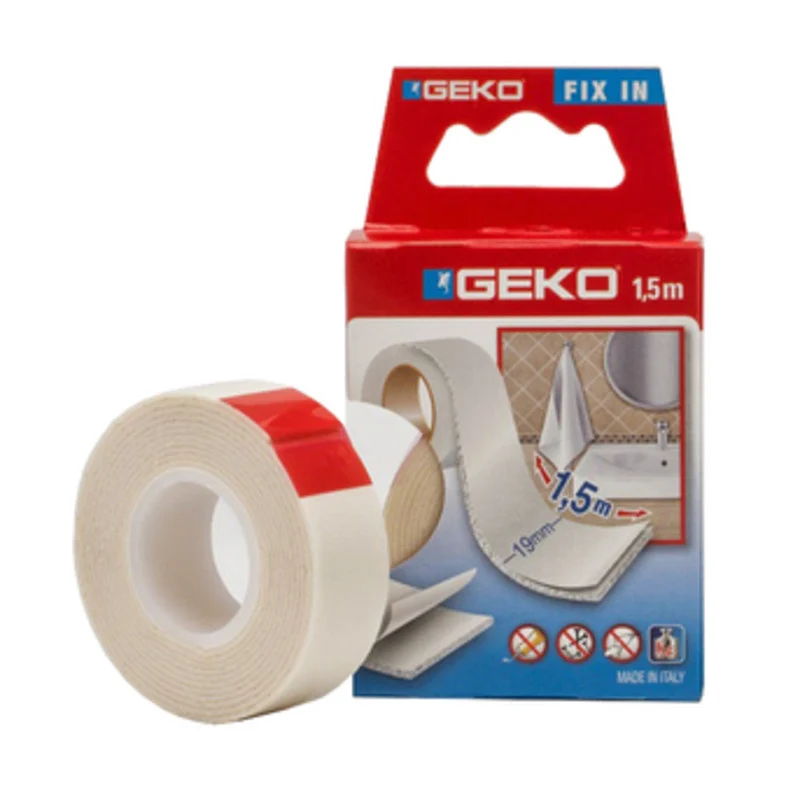 Nastro Biadesivo Geko Mm.19X5M. 12 Pz